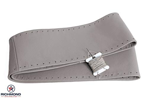 Richmond Auto Upholstery - Leather Steering Wheel Cover Compatible with 2008 Dodge Ram ST Work Truck 1500 2500 3500, Dark Khaki