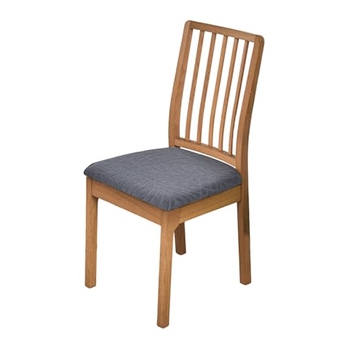 CRFATOP Waterproof Seat Covers for Dining Room Chairs Set of 4 with Stretch Bench Slipcover Jacquard Kitchen Chair Slipcover Washable Seat Cushion Slipcover for Hotel Banquet Wedding Party, Dark Grey - color: 01 Jacquard Dark Grey