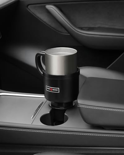 Upgraded Car Cup Holder Expander Adapter with Offset Adjustable Base, Compatible with Yeti 14/24/36/46oz Ramblers, Hydro Flasks 32/40oz, Other Large Bottles Mugs in 3.5"-4.0", 2 Pack