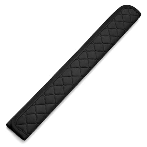 19.5 Inch Extra Long Car Seat Belt Covers, Soft and Comfortable Harness Pad for Adults and Kids, Long-lasting Fabric Material Easy to Install Universal Fit for Cars Trucks SUV (Black, 19.5in, 1pc) - size: 19.5in, 1pc