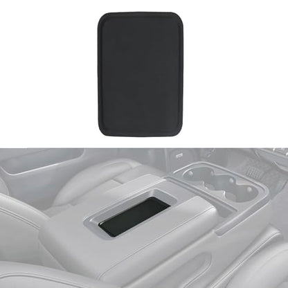 Front Seat Center Console Armrest Liner Mat Compatible with 2014-2019 Chevrolet Chevy Silverado Suburban Tahoe GMC Sierra Yukon XL Replaces 22876379 - color: Black Liner Mat