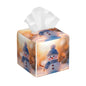 Cute Christmas Snowman Tissue Box Cover Square,Winter Christmas Snowman Tissue Box Holder Waterproof Leather Facial Paper Organizer Dispenser for Bathroom Home Car Nightstand Vanity Desk - color: Color-24