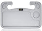 EcoNour 2 in 1 Car Steering Wheel Tray (Grey) | Multipurpose Car Steering Wheel Desk for Laptop and Food | Car Tray for Eating | Steering Wheel Accessories - size: Medium-Grey