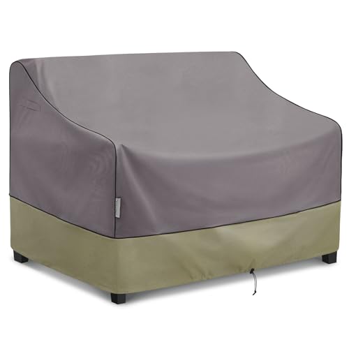 KylinLucky Outdoor Patio Sofa Cover fit 58 x 40 x 33 inch, 57 x 39, 56 x 38 Waterproof Weatherproof Heavy Duty 600D Garden Furniture Cover for Outside Sofa Couch - color: Grey, size: 58x40x33 inch