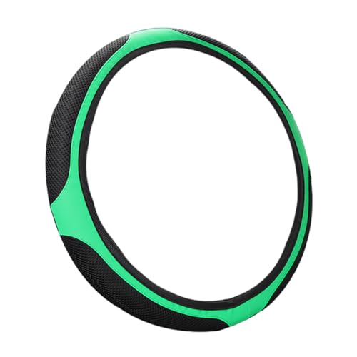 LoyaForba Car Steering Wheel Cover, Universal 14.5-15 Inch, Soft Anti-Slip Neoprene Protector for Steering Wheel, Breathable Odorless and Elastic Stretch, Car Accessory for SUV, Van, Truck (Green) - color: Green