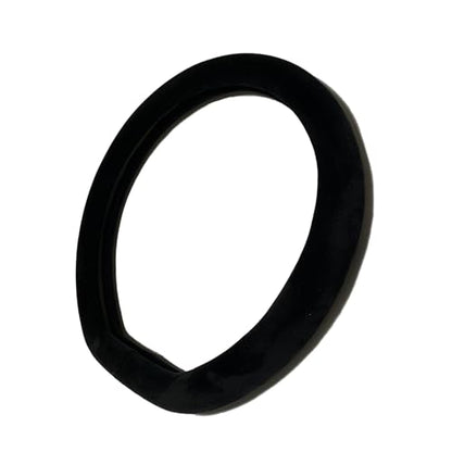 D Shape Fluffy Steering Wheel Cover, Short Plush Auto Accessories for Men and Women with Inner Ring Universal 15 Inch (D-Shape Black)