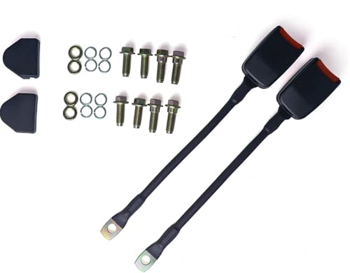 2 Pack 3 pt Pads Adjustable Retractable Straps Cover Universal Replacement Set for Golf Cart Go Kart,Club Golf Cart,Minivan Van,SUV,UTV, VR,Pickup,Truck for Modification Seatbelt Protective Covers Kit - color: Black