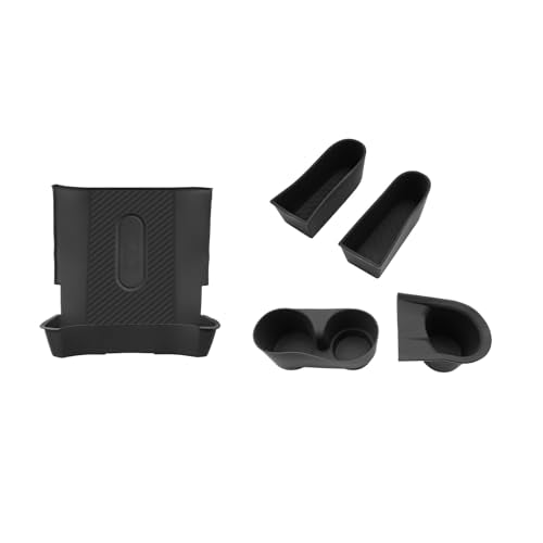 SXCY 3PCS for 2025 2026 Mini Cooper Cup Holder Insert +Car Door Storage Wireless Charging Mat [F65 F66 Gas Version Only] for 2025 2026 Mini Cooper Accessories 2026 Cooper Interior Protect Storage - color: 2025 2026 Cooper Cupholder+Door Storage+Mat