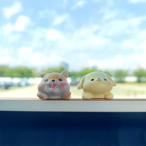 Cute Animal Rear View Mirror Accessories, Car Center Screen Decoration Dashboard Ornament, Car Accessories Interior for Women/Men Computer Monitor Decor - style: Dogs