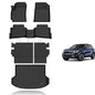 KELCSEECS® Floor Mats & Cargo Liner with Seatback Mats Custom for 2024 2025 2026 Kia Seltos(Cargo Mat Only Fit The Upper Layer)All Weather Protection TPE Floor Liners Full Set Seltos Accessories Black - style: 16) For 2024-2026 Seltos Full Set with Seatba