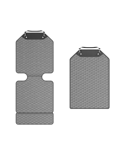 Set Seat Back Organizer & Car Seat Protector Hexy Waterproof & Non-Slip Protector for Child Car Cushion for Leather and Fabric Seats (Gray Set 2) - color: Gray Set 2
