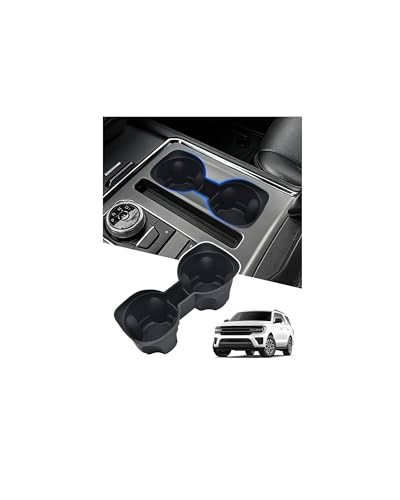 Cup Holder Inserts for Ford Expedition 20218-2024 Accessories, Non-Slip Silicone Center Console Protector Organizer to Prevent Spills & Scratches for Expedition Interior Accessories - size: For Expedition 20218-2024
