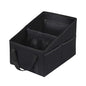 ZIMISI Car Seat Organizer, Collapsible Trunk Organizer with Detachable Divider, Handles and Multiple Pockets, Backseat Car Storage, Passenger Seat Organizer for Front/Back Consoles (Black)
