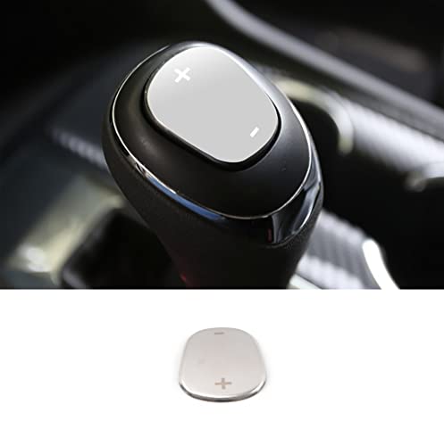 Eridanus Car Accessories Gear Shift Knob Cover Trim Fit for Chevrolet Equinox 2018 2019 2020 2021 (Silver) Chrome Titanium Stainless Steel Shift Knob 1PC - color: Silver
