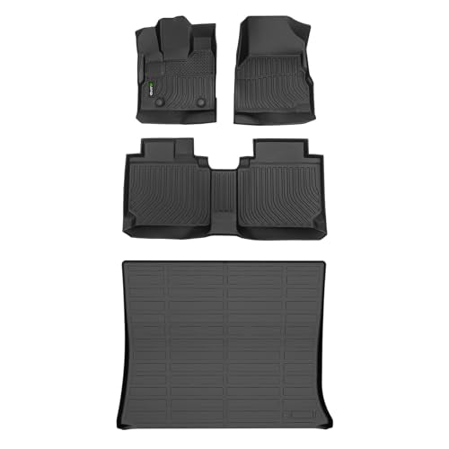 Automotive Floor Mats & Cargo Liner for GMC Terrain 2012-2017 & Chevrolet Equinox 2012-2017 All Weather Protection Full Set- Black - style: 6) For Terrain/Equinox 2012-2017 Set