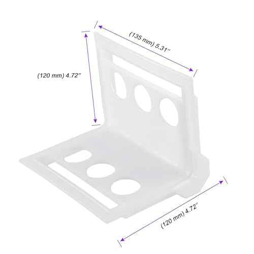 JOIKIT 20 Pack 4 Inch Plastic Corner Flatbed Edge Protectors, White 2" - 4" Tie Down Strap Protectors for Cargo Loads, Heavy Duty Edge Corner Guard for Preventing Damage to Cargo Edges Equipment