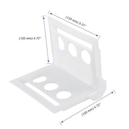 JOIKIT 20 Pack 4 Inch Plastic Corner Flatbed Edge Protectors, White 2" - 4" Tie Down Strap Protectors for Cargo Loads, Heavy Duty Edge Corner Guard for Preventing Damage to Cargo Edges Equipment