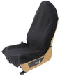VSHIELD Waterproof Towel Car Seat Cover, Sweatproof Non-Slip Seat Protector, Universal Fit for Front Bucket or Rear Bench Seat of Cars, SUVs, Vans, Trucks, Compatible with Airbags and Armrests - color: Black