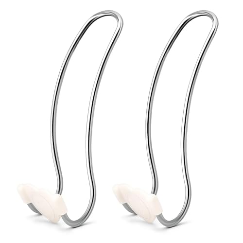 Heavy Duty Car Seat Headrest Hooks for Purse, Backpack Grocery Bags-2 PackMetal Auto Backseat Organizer with Non-Slip Rubber Covers – Multi-Purpose Hanging Hooks for Home, Office & Door