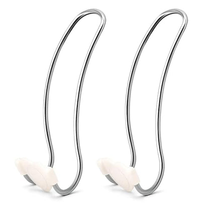 Heavy Duty Car Seat Headrest Hooks for Purse, Backpack Grocery Bags-2 PackMetal Auto Backseat Organizer with Non-Slip Rubber Covers – Multi-Purpose Hanging Hooks for Home, Office & Door