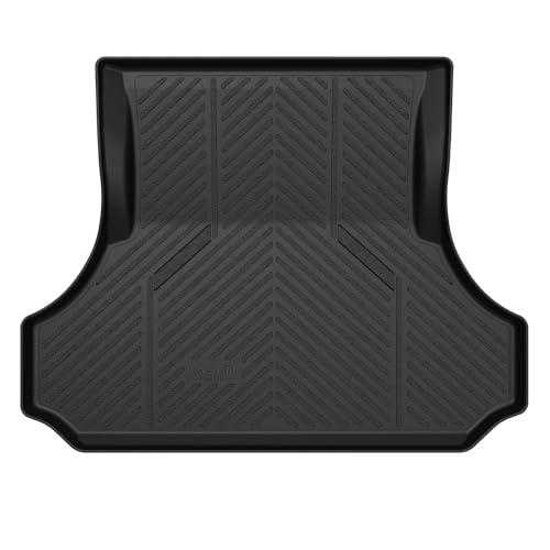LASFIT Trunk Mat for Dodge Charger 2011-2023, for Chrysler 300 2011-2023, Fit Without Subwoofer, All Weather TPE Custom Fit Car Mats Cargo Liner Cargo Mat, Black - style: 4) Charger/Chrysler 300 | 2011-2023 |Trunk Mat