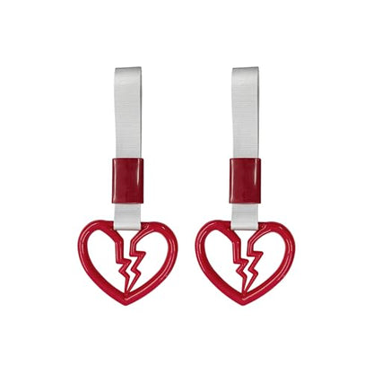 pson Broken Heart Car Handle Strap - color: Red