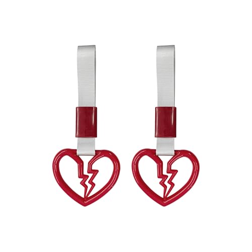 pson Broken Heart Car Handle Strap - color: Red