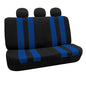 FH Group Striking Striped Car Seat Covers - Universal Fit, Washable Seat Covers for Cars, SUVs, Vans, Sedans, Blue, Rear Set - color: Blue, size: Rear Set