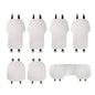 Summer Car Seat Cushion Perforated Breathable Ventilated Non-Slip All-Season Auto Cushion Pad(White,7-Piece Set) - color: White, size: 7-piece set