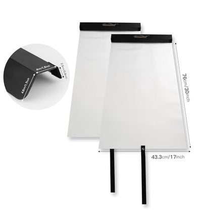 NEWISHTOOL Car Door Panel Cover, 2 Packs Waterproof Guard Protection for Window Film Tint Application, Reusable PET Water Shield Sheets, Black - size: 2-Set