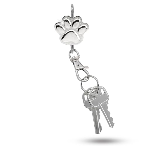 Women’s Bag Charm Key Finder, Car Keychain Hook, Cute Purse Organizer & Tote Bag Accessories, Gifts for Mom - Original - color: Pawprint