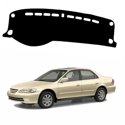 Upgraded Dashboard Mat for 1997-2002 Honda Accord Polyester Dashcover UV Protection Non-Slip Windshield Reflective Instrument Cover Interior Accessory Black - color: 1997-2002 for Honda Accord