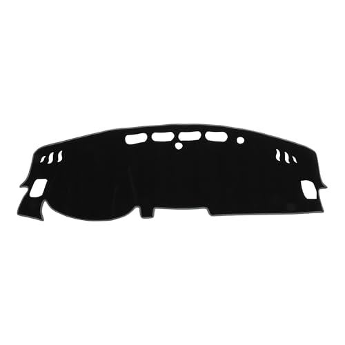 Dash Cover for Nissan Altima 2019-2025 No Hud Dashboard Cover Car Interior Anti-Slip/Anti Dust Polyester Black with Gray Edge 1 Pcs - color: Black with Gray Edge