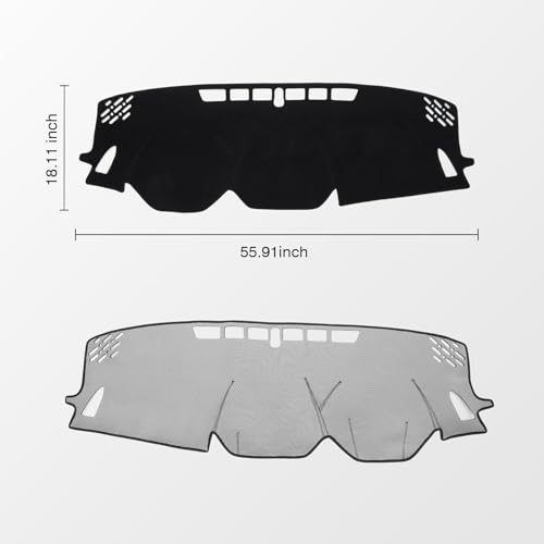 KUST Black Dash Cover for Subaru Crosstrek 2024 2025 2026 Non-Slip Dashboard Cover Polyester Interior Accessories for Subaru Crosstrek Custom Fit Dash Mat Sunshade No Glare - size: For Crosstrek 24-26