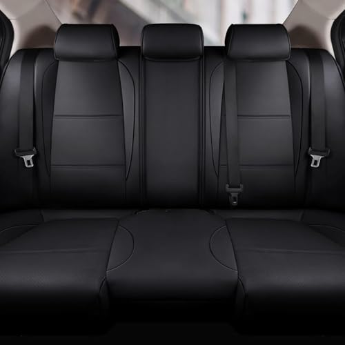 AOMSAZTO Custom Fit Seat Covers for Mazda CX-30 2020 2021 2022 2023 2024 2025 CX30 Car Seat Covers Full Set Black Faux Leather Compatible Airbag（New-CX30） - color: Black, size: CX-30 2020-2025