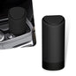 Eratus Pack-1 Car Trash Can, 6.2" x 2.5" Silicone Noiseless Environmentally Friendly Waterproof Storage Bin, Odor Isolation Detachable Cleanable Cup Holder Trash Can, Universal for Cars (Black)
