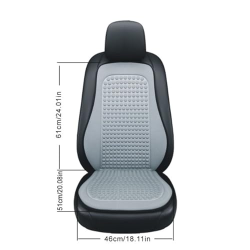 Breathable Cooling Summer Car Seat Cushions Ice Silk Fabric Front Dual-Seat Pads Easy Installation(Red) - color: Red