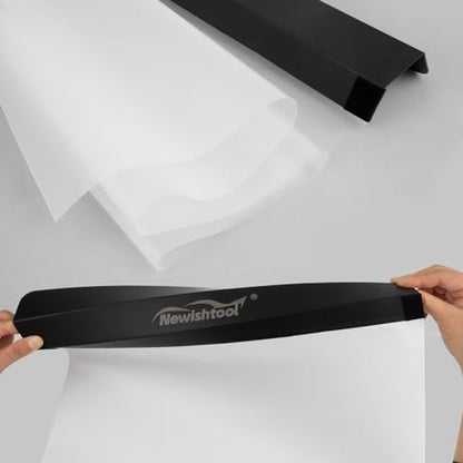 NEWISHTOOL Car Door Panel Cover, 2 Packs Waterproof Guard Protection for Window Film Tint Application, Reusable PET Water Shield Sheets, Black - size: 2-Set
