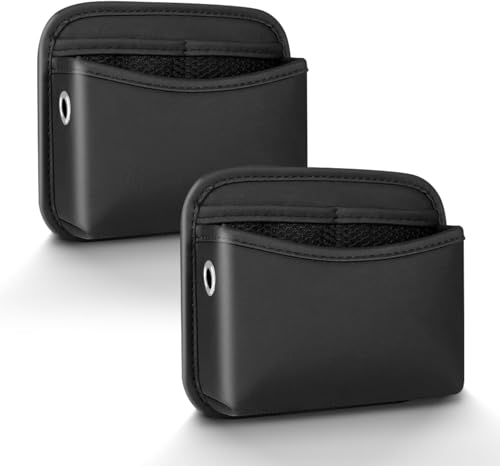 2Pcs Car Side Pocket Organizer, Strap Mini Storage Bag for Cell Phone, Wallet, Key, Glasses, Multifunctional Car Organizer Accessories for Car Seat, Door, Window, Console, 7 * 4.3 * 2.2inch