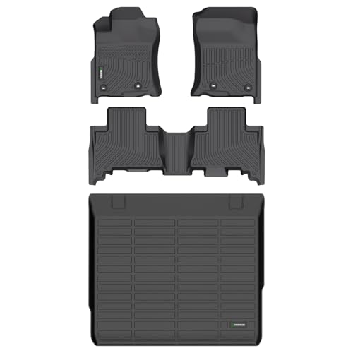 ANBINGO®Floor Mats Fit for Toyota 4Runner (5 Seats) 2013-2024 & Cargo Liner All Weather Mats for Toyota 4Runner TPE Car Mat Rugs for 4Runner Rubber Trunk Carpet for 2022 2023 4Runner Accessories - size: For Toyota 4Runner(5 Seats)/2013-2024/Full Set