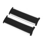 Black White Seat Belt Cover Pad Faux Leather 24cm Seatbelt Strap Cushion Shoulder Padding 2 Pcs - color: Black,White