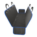 XL Waterproof Hammock Large Car Seat Cover, Fits SUVs Trucks Big Sedans, Secure Convertible Travel Bed Protects Backseat Cargo from Dog Puppy Pet Water Food Drool Urine, Black w/Blue Trim - color: Blue, size: XL