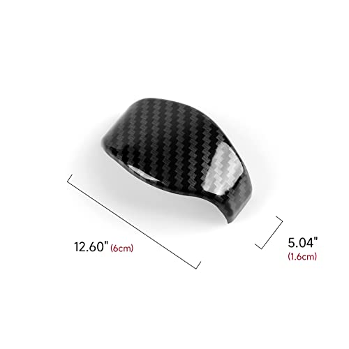 Gear Shift Knob Cap Trim Decals for Honda Civic 2016 2017 2018 2019 2020 2021 10th Gen Accessories ABS Carbon Fiber Stickers - color: Gear Shift Knob
