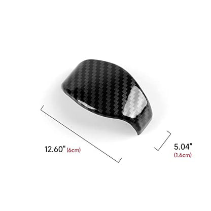 Gear Shift Knob Cap Trim Decals for Honda Civic 2016 2017 2018 2019 2020 2021 10th Gen Accessories ABS Carbon Fiber Stickers - color: Gear Shift Knob