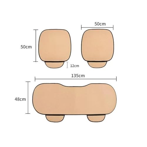 Breathable & Anti-Slip Viscose Filament Car Seat Covers,Ice Silk Non-Slip Car Seat Pad for Summer Breathable and Refreshing (Black,Seat Full Set) - color: Black, size: Seat Full Set