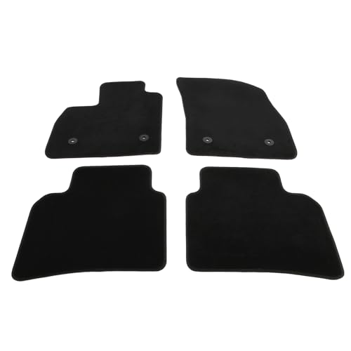 IKON MOTORSPORTS, Nylon Car Floor Mats Compatible with 2021-2025 Buick Envision, OE Fitment Style Black Driver Passenger Car Carpets, Front Rear 4PCS Full Set