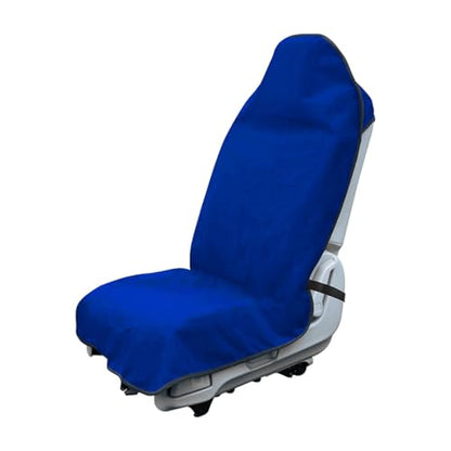 Waterproof Car Towel Seat Cover, Sweating Non-Slip Premium Towel Carseat Cover Protector, Universal Soft Machine Washable Car Truck SUV Front Seat Cover for Gym Workout Beach Hiking (Blue) - color: Blue, 1pc, Front
