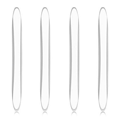 4Pcs Silicone Car Door Edge Guards, Anti-Collision Bumper Guard Protector Clear Strips Protector Universal Car Door Protectors Trim Molding for Sedans SUV Bumper Rearview Mirror (Transparent)