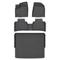 Binmotor-Floor Mats & Cargo Liner for Nissan Murano 2025, 1st & 2nd Row Full Set, TPE Rubber Waterproof Car Mats Heavy Duty Car Floor Liners for Nissan Murano Accessories-Black - style: 1) Car Mats for Nissan Murano (2025)