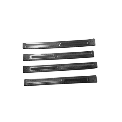 Entry Guards Cover Compatible with Mazda New CX-70 CX70 2025 2026 Outside Door Sills Guard Sills Protector Trim Interior Car Accessories Stainless Steel 4PC(Carbon Fiber Style)